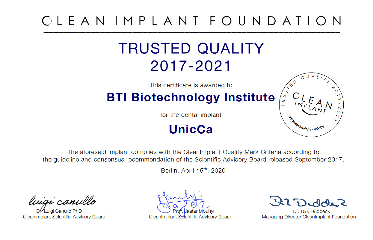 BTI implant sistem – UnicCa®